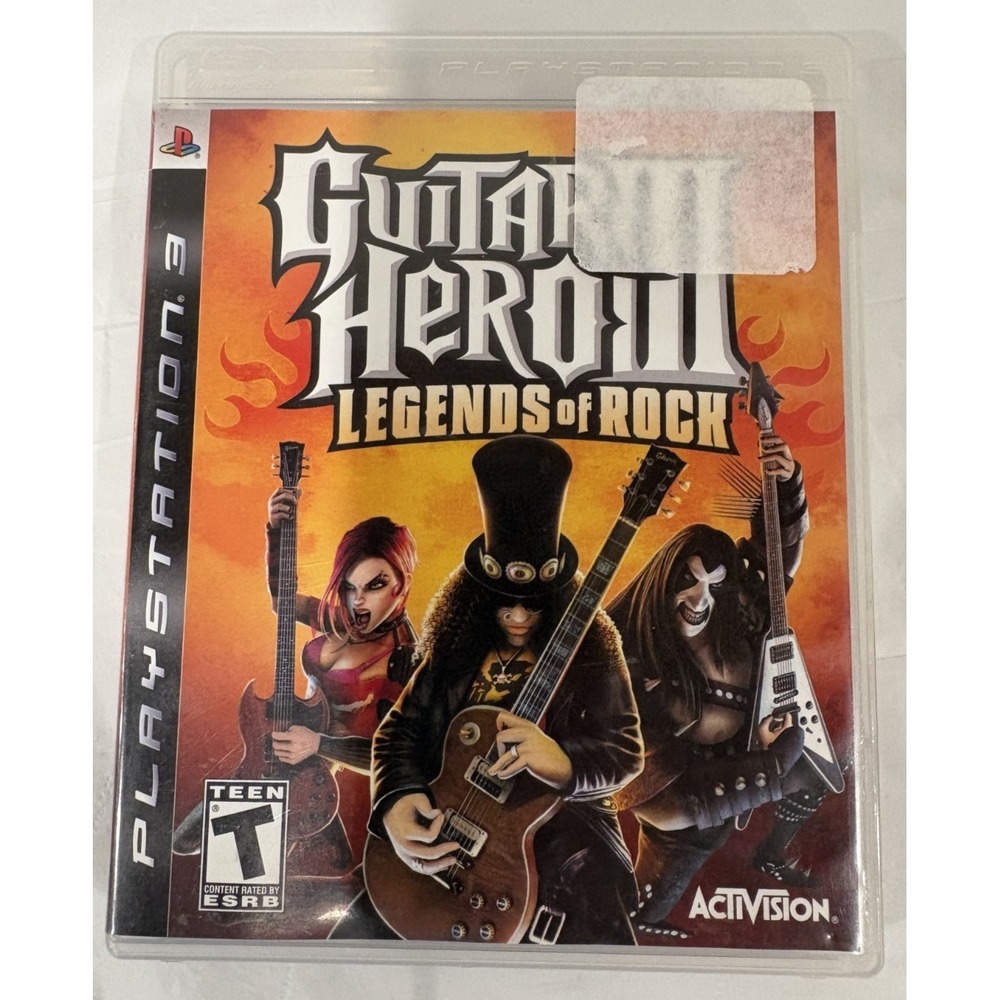 PlayStation 3 PS3 Game GUITAR HERO III LEGENDS OF ROCK  in Case TESTED